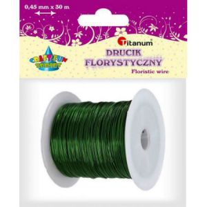 Drucik florystyczny Titanum Zielony, 30m